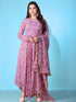 Purple Georgette Anarkali Dress Acy1051