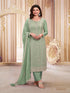 Green Georgette Pant Suit Acy1137