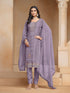 Lavender Organza Chiffon Pant Suit Acy1292