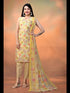 Yellow Cambric Cotton Pant Suit Acy1401