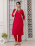 Rani Pink Viscose Pant Suit Acy1541 Back View