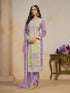 Purple Organza Pant Suit Acy1653