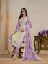 Purple Organza Pant Suit Acy1653 Back View