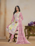 Pink Organza Pant Suit Acy1655 Back View