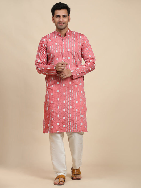 Pink Kurta Viscose Rayon payjama