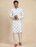 White Kurta Cotton payjama