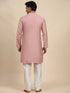 Pink Kurta Viscose Rayon payjama Closure View