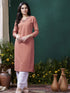 Orange Maaza Cotton Pant Suit Acy1798