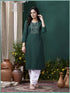 Green Maaza Cotton Pant Suit Acy1801