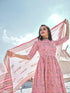 Pink Cotton Palazzo Suit Acy2939 Back View