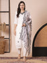 White Pv Chanderi Pant Suit Acy2976