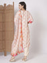 Peach Natural Crepe Pant Suit Acy2979 Closure View