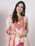 Peach Natural Crepe Pant Suit Acy2979 Back View