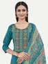 Teal Upada Silk Salwar Suit Acy6877 Back View