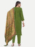 Green Upada Silk Salwar Suit Acy6879 Closure View
