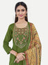 Green Upada Silk Salwar Suit Acy6879 Back View