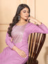 Purple Rayon Pant Suit Acy6902 Back View