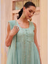 Firozi Georgette Pant Suit Acy6911 Back View