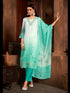Sea Green Organza Pant Suit Acy6931