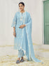Blue Cotton Pant Suit Acy6996