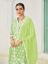Green Cotton Pant Suit Acy6997 Back View