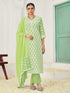 Green Cotton Pant Suit Acy6997