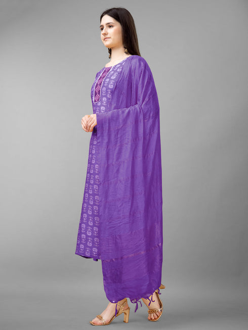 Purple Rayon Pant Suit Acy7057 Salwar Kameez