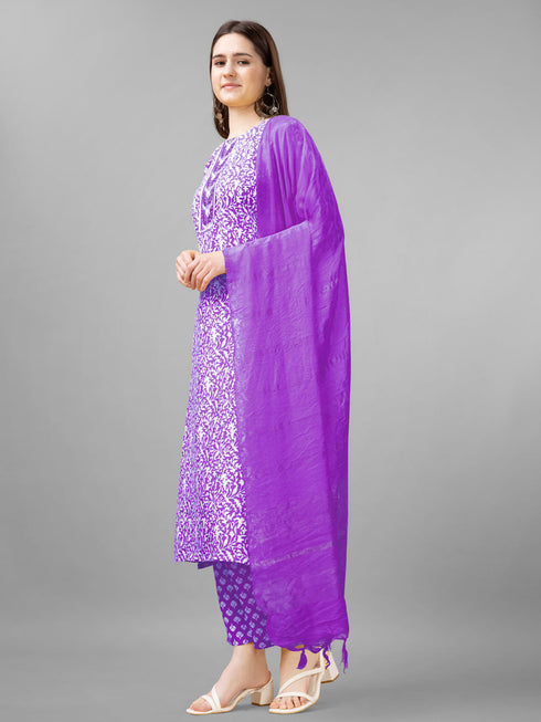 Purple Rayon Pant Suit Acy7063 Salwar Kameez