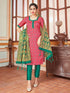 Pink Banarasi Silk Pant Suit Acy7209
