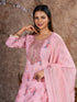 Pink Lilan Cotton Pant Suit Acy7472 Back View