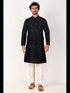 Black Kurta Art Silk Payjama