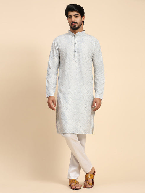 Blue Kurta Cotton Payjama