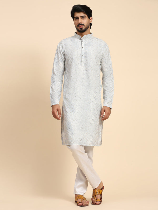 Blue Kurta Cotton Payjama