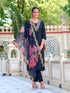 Black Chanderi Pant Suit Acy7680