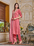 Pink Chanderi Pant Suit Acy7684 Salwar Kameez