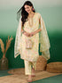 Yellow Organza Pant Suit Acy7747 Salwar Kameez