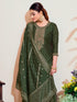 Mahendi Vichitra Silk Pant Suit Acy7892 Closure View
