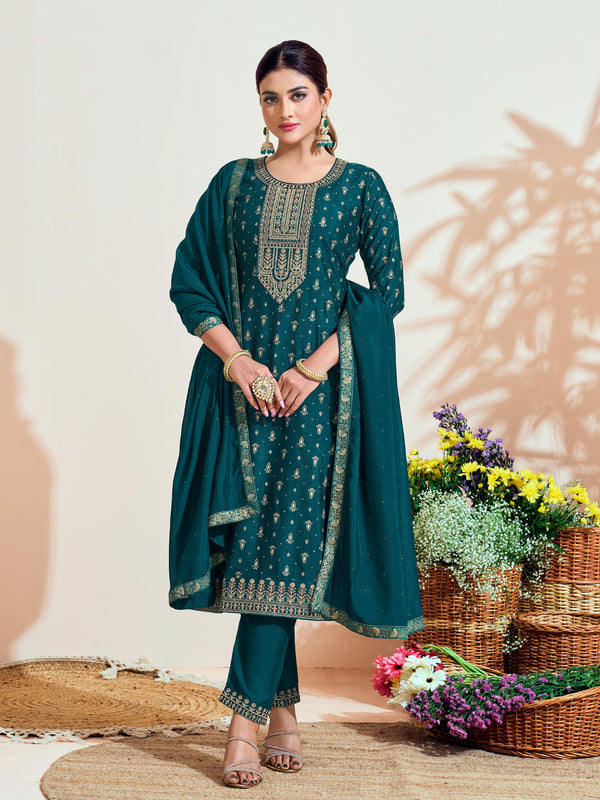 Rama Vichitra Silk Pant Suit Acy7893