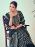 Teal Blue Modal Chanderi Pant Suit Acy7907 Closure View