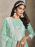 Sea Green Organza Pant Suit Acy7939 Closure View