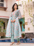 Blue Linen Pant Suit Acy7965