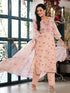 Peach Linen Pant Suit Acy7968 Closure View