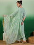 Sea Green Cotton Pant Suit Acy7970 Closure View