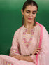 Pink Cotton Pant Suit Acy7971 Back View