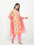 Pink Modal Cotton Pant Suit Acy8028 Closure View