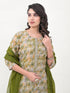 Green Modal Cotton Pant Suit Acy8031 Back View
