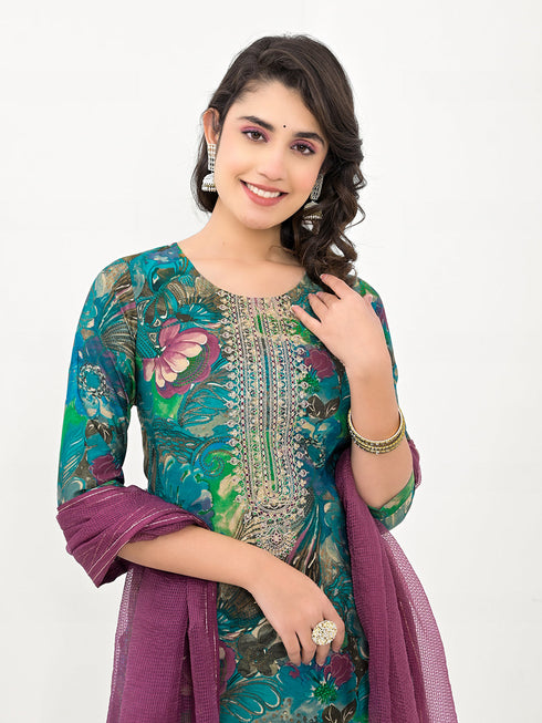 Rama Modal Cotton Pant Suit Acy8036 Back View