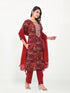 Maroon Modal Cotton Pant Suit Acy8038 Salwar Kameez