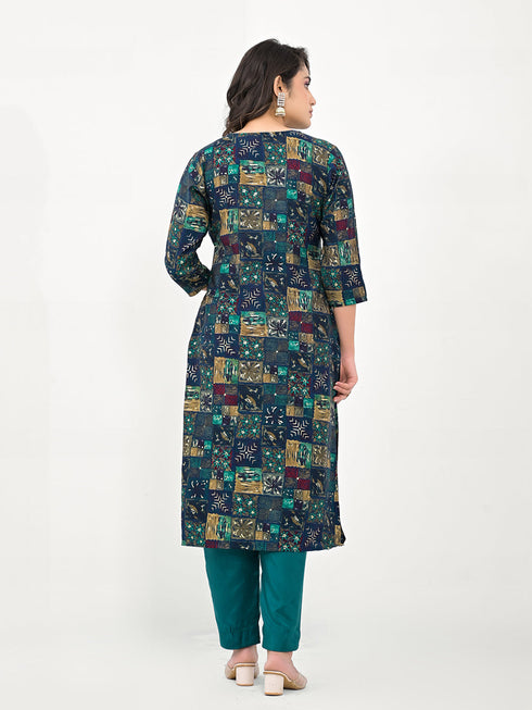 Rama Modal Cotton Pant Suit Acy8039 Closure View