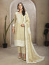 Beige Organza Pant Suit Acy8063
